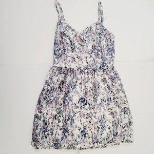 Womens Floral Print Cami Mini Dress Ladies Summer